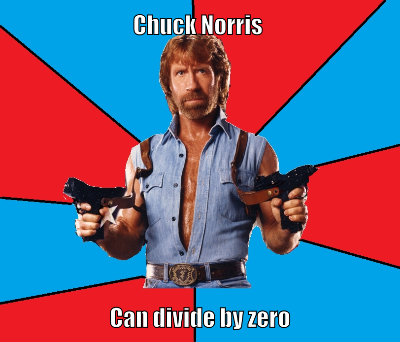 Chuck Norris divides by zero Image
