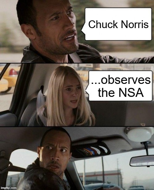 Chuck observes the NSA Image