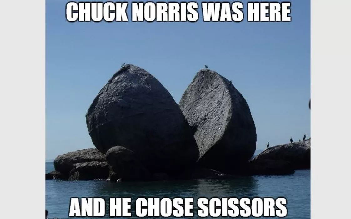 Chuck Norris was here Image