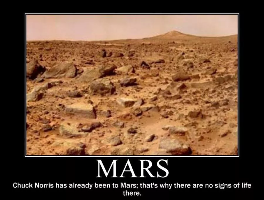 Chuck Norris was on Mars Image