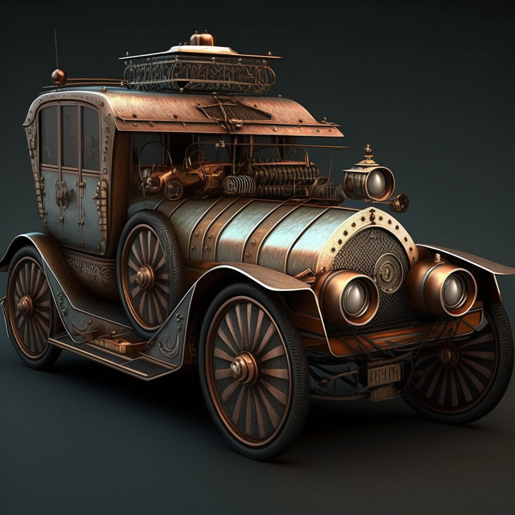Steampunk Car Image