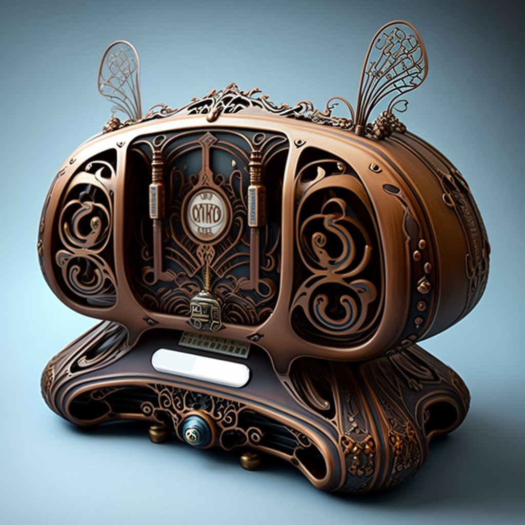 Steampunk WiFi Router Image